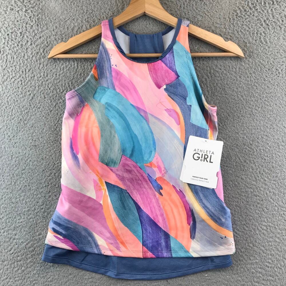New Athleta | Women's Conscious Crop High‎ Neck Racerback Tank Size L/12